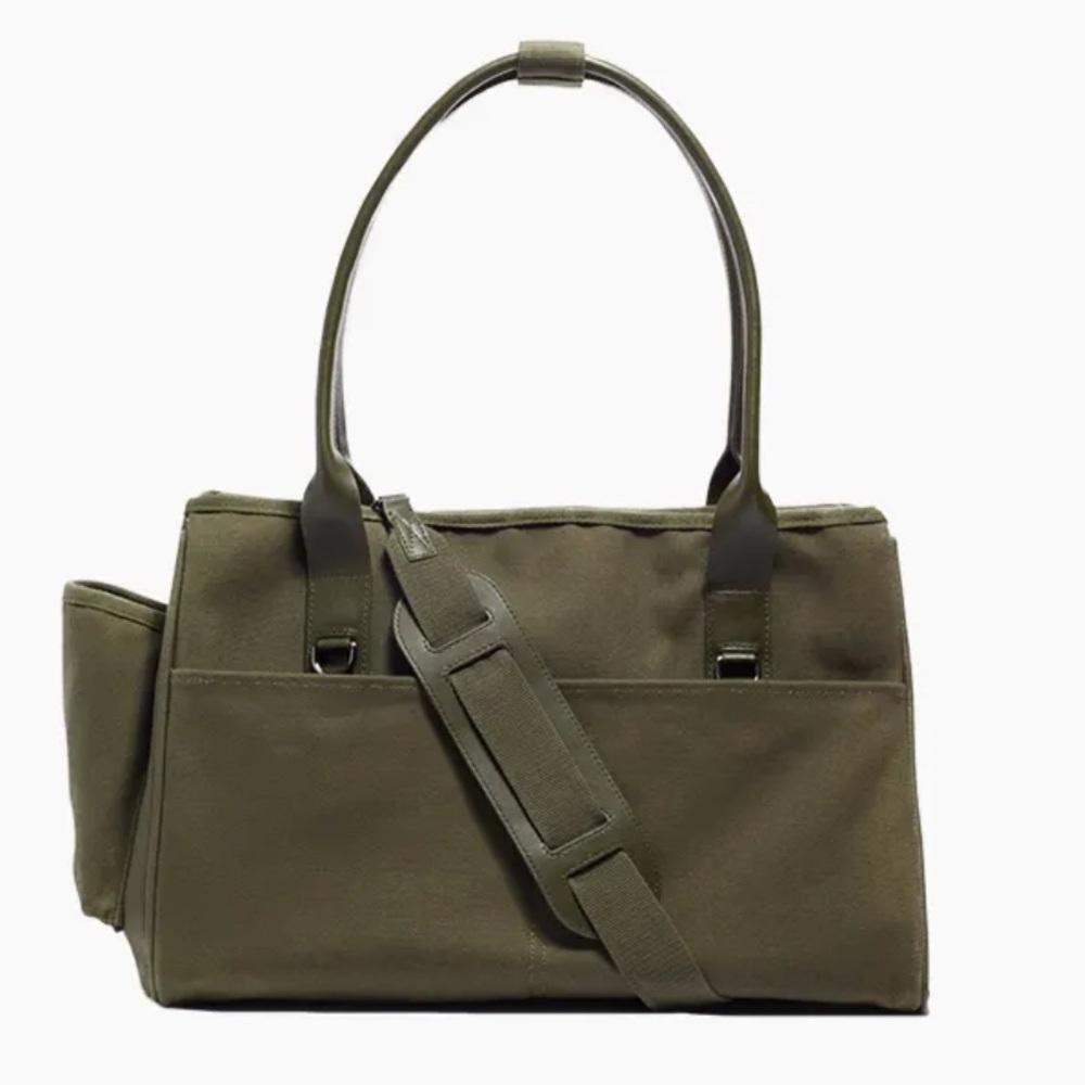 Olive Green Dog Carrier Tote